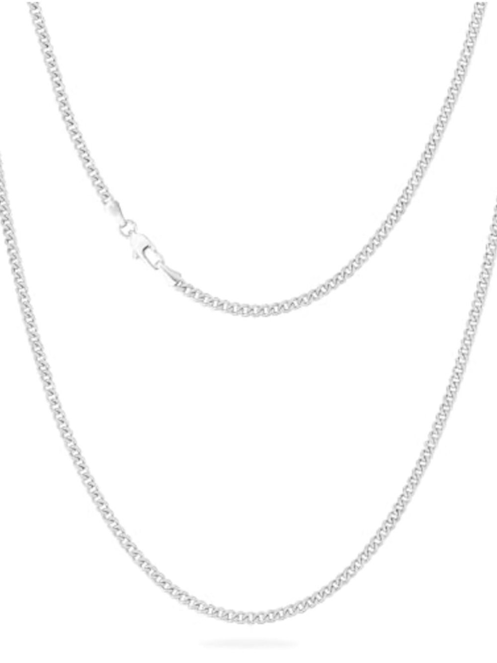14K Gold Plated Stainless Steel Cuban Link Chain Necklace Men's